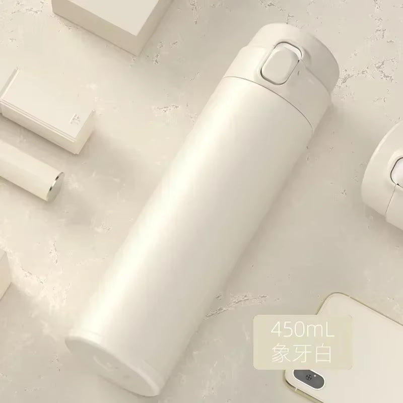450ML Thermos Water Bottle Stainless Steel Insulation Vacuum Flasks Cup Keep Cold and Hot Mug Vacuum Flask Car Water Bottle