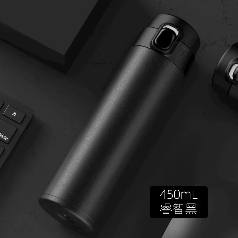 450ML Thermos Water Bottle Stainless Steel Insulation Vacuum Flasks Cup Keep Cold and Hot Mug Vacuum Flask Car Water Bottle