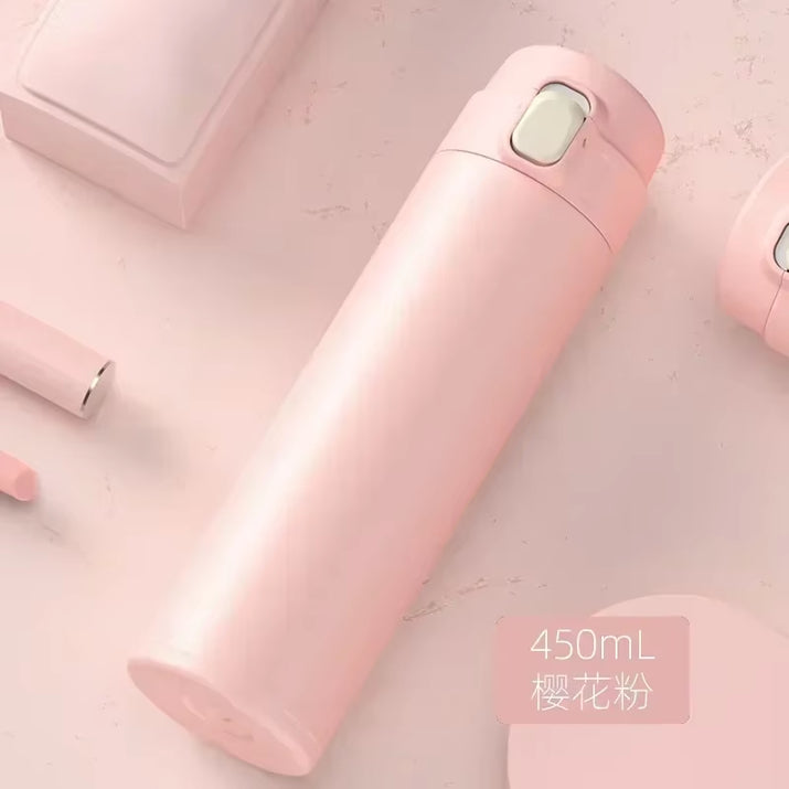 450ML Thermos Water Bottle Stainless Steel Insulation Vacuum Flasks Cup Keep Cold and Hot Mug Vacuum Flask Car Water Bottle